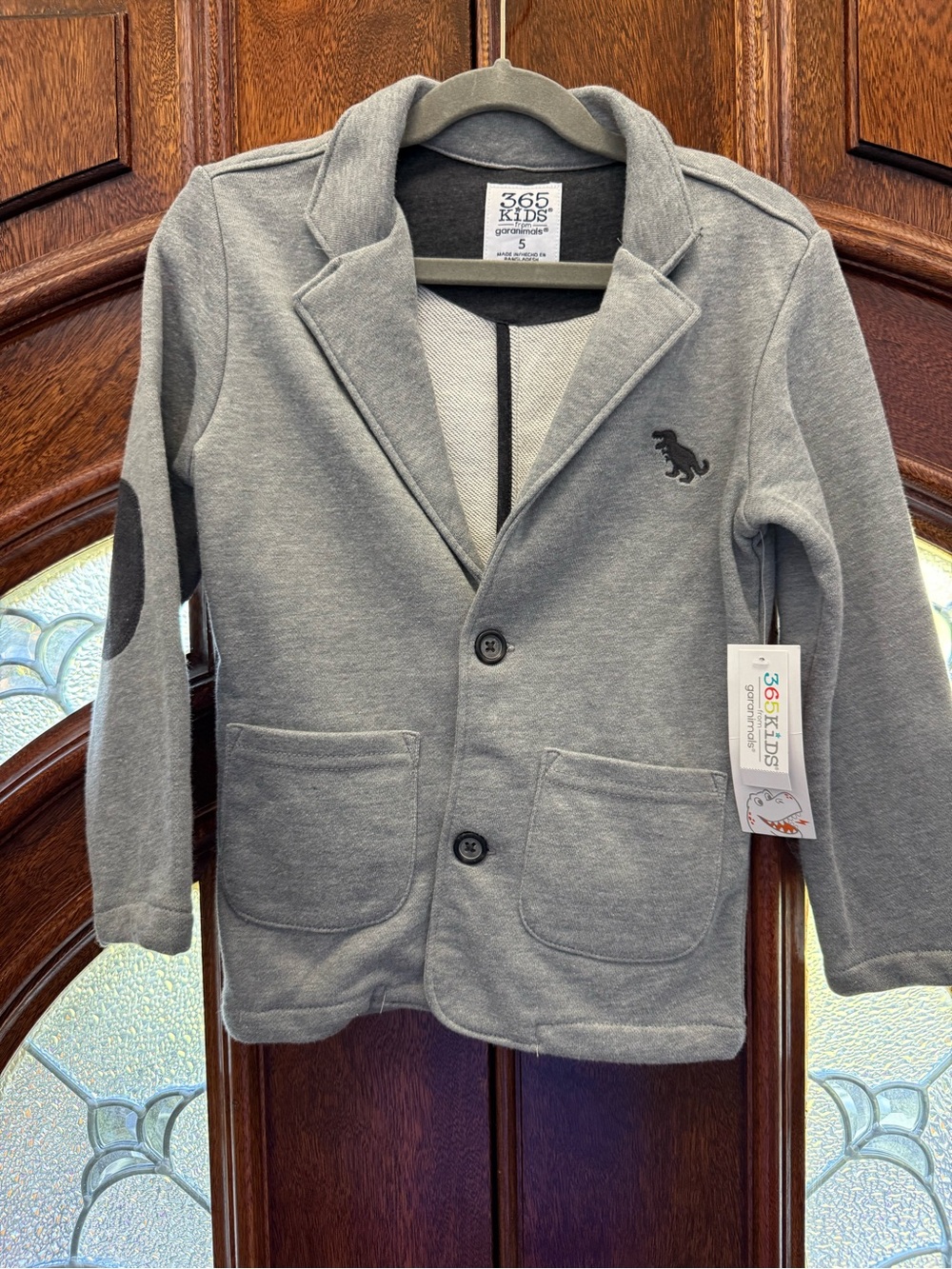 Garanimals Gray Knit Blazer with Elbow Patches